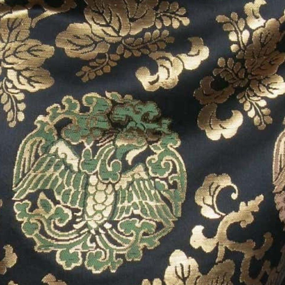 Ralph Lauren Multi Metallic Chinoiserie Silk Midi Pencil Skirt